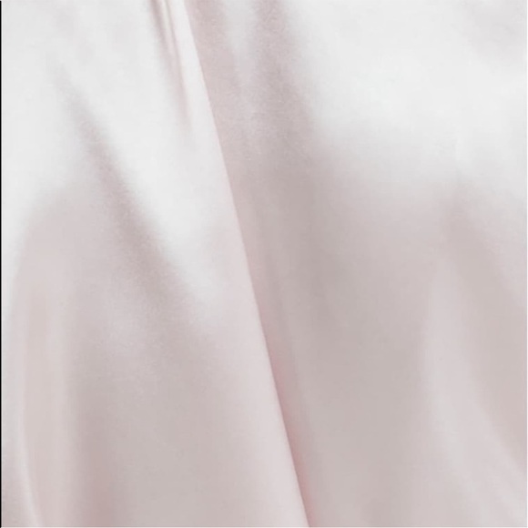 NWT In Bloom Pink Satin Robe Lace Inset Sleeves Kimono Mid Thigh Size Small - Picture 6 of 12
